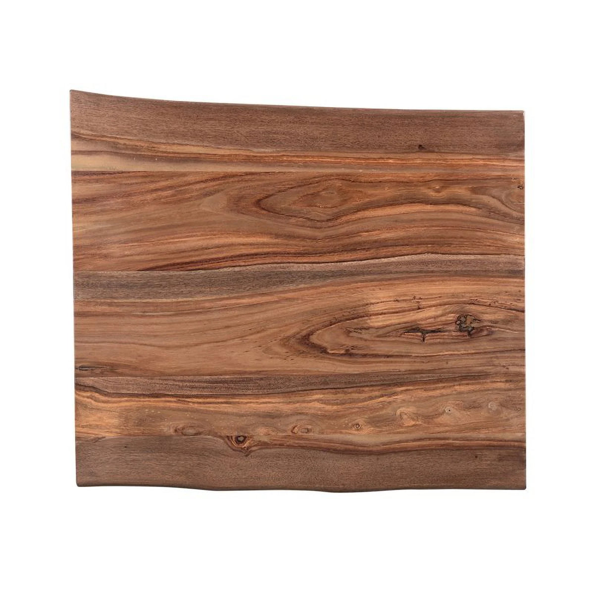 Wood and Metal End Table E883