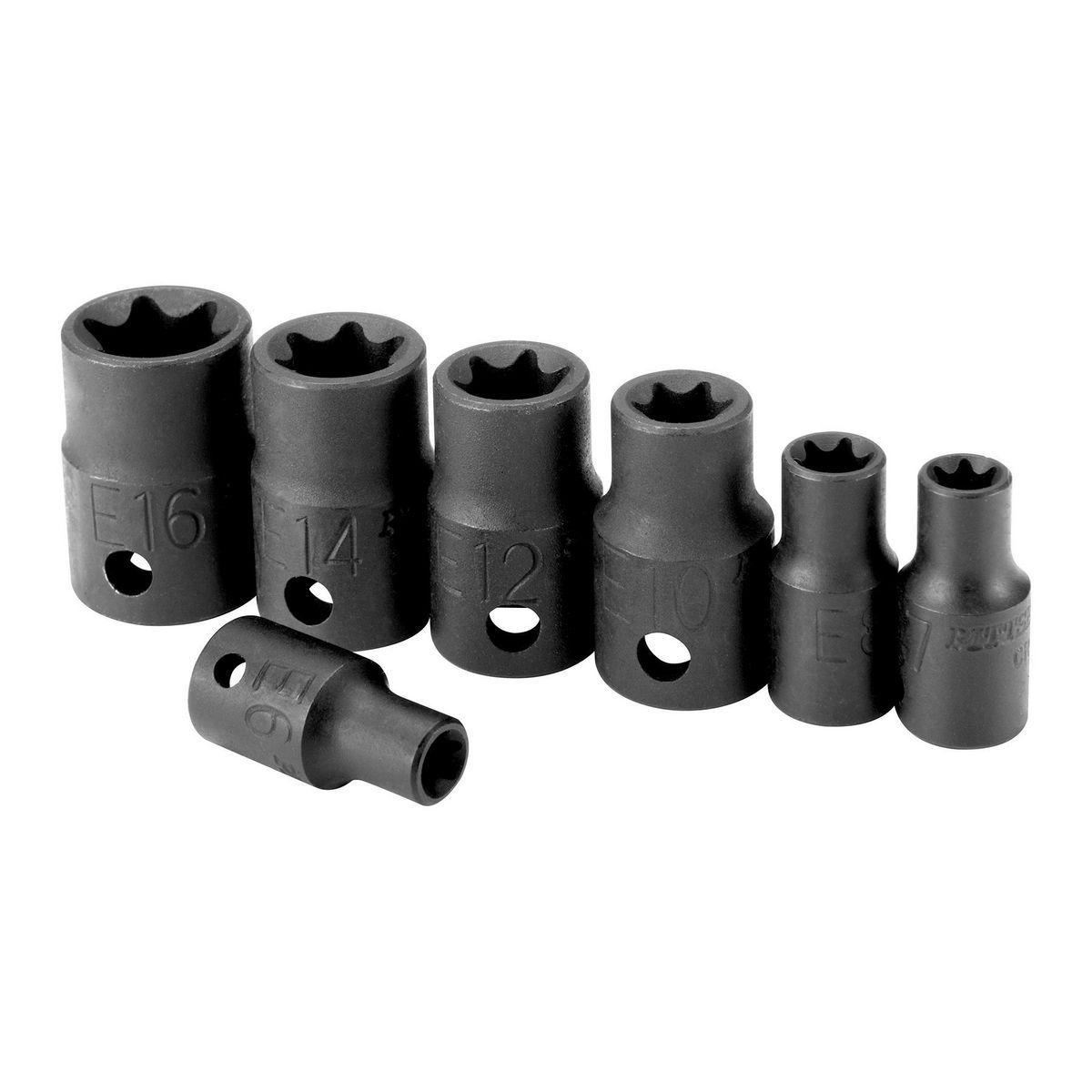 1/4 in., 3/8 in. Drive Impact Socket Set, 7-Piece L807598