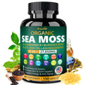 Organic Sea Moss Capsules 27,850mg with Black Seed Oil, Ashwagandha, Bladderwrack, Ginger, Burdock Root 150 Capsules O574