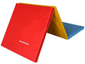 6 Ft. x 2 Ft. x 2 In. Three Fold Folding Exercise Mat with Carrying Handles, Black X273389