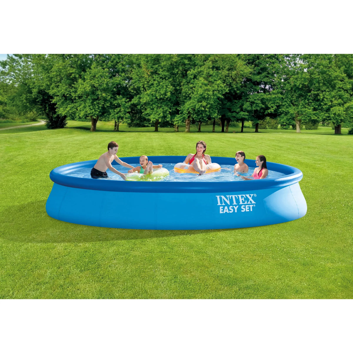 15ft x 33in Inflatable Swimming Pool with Filter Pump X79141