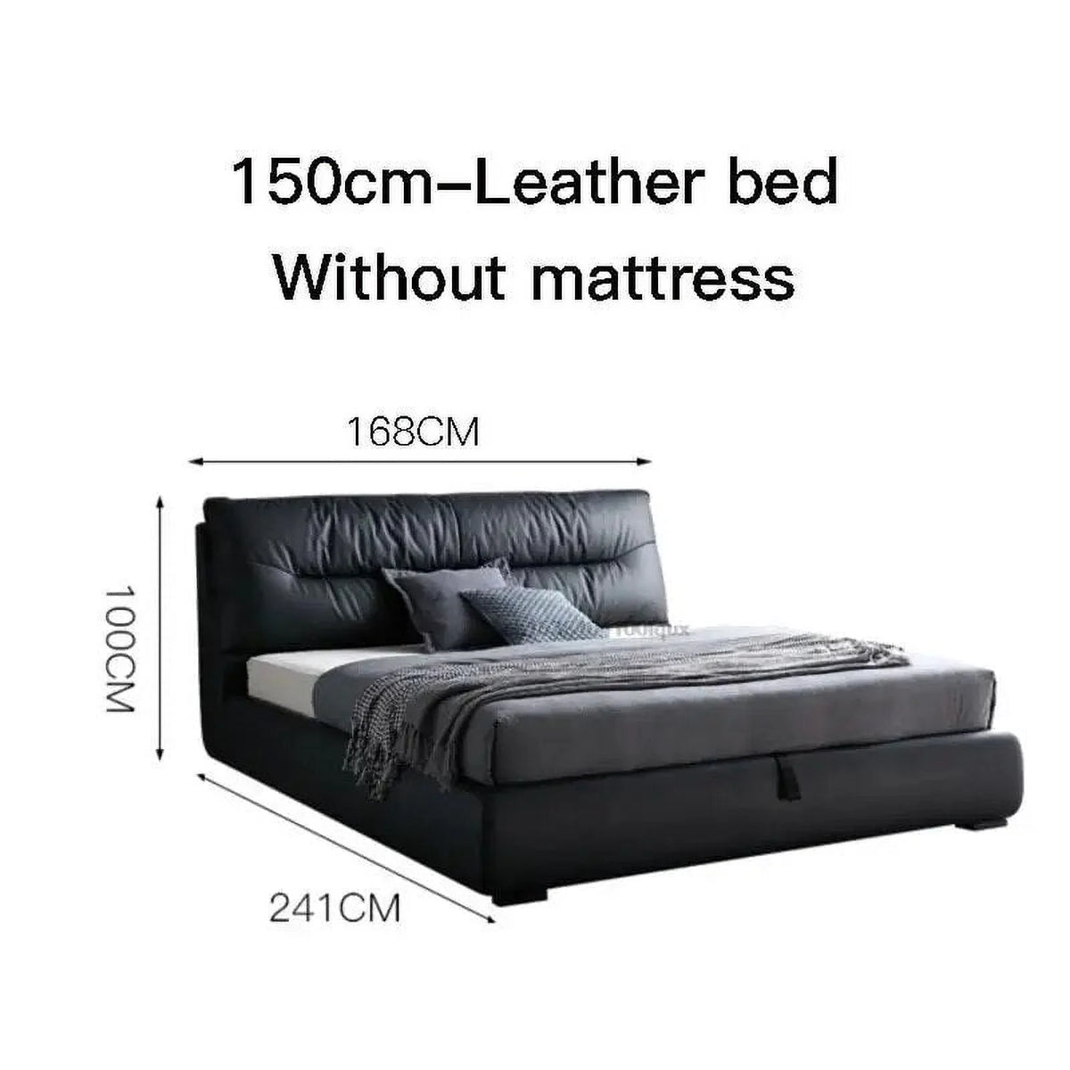 Leather Double Bed B186