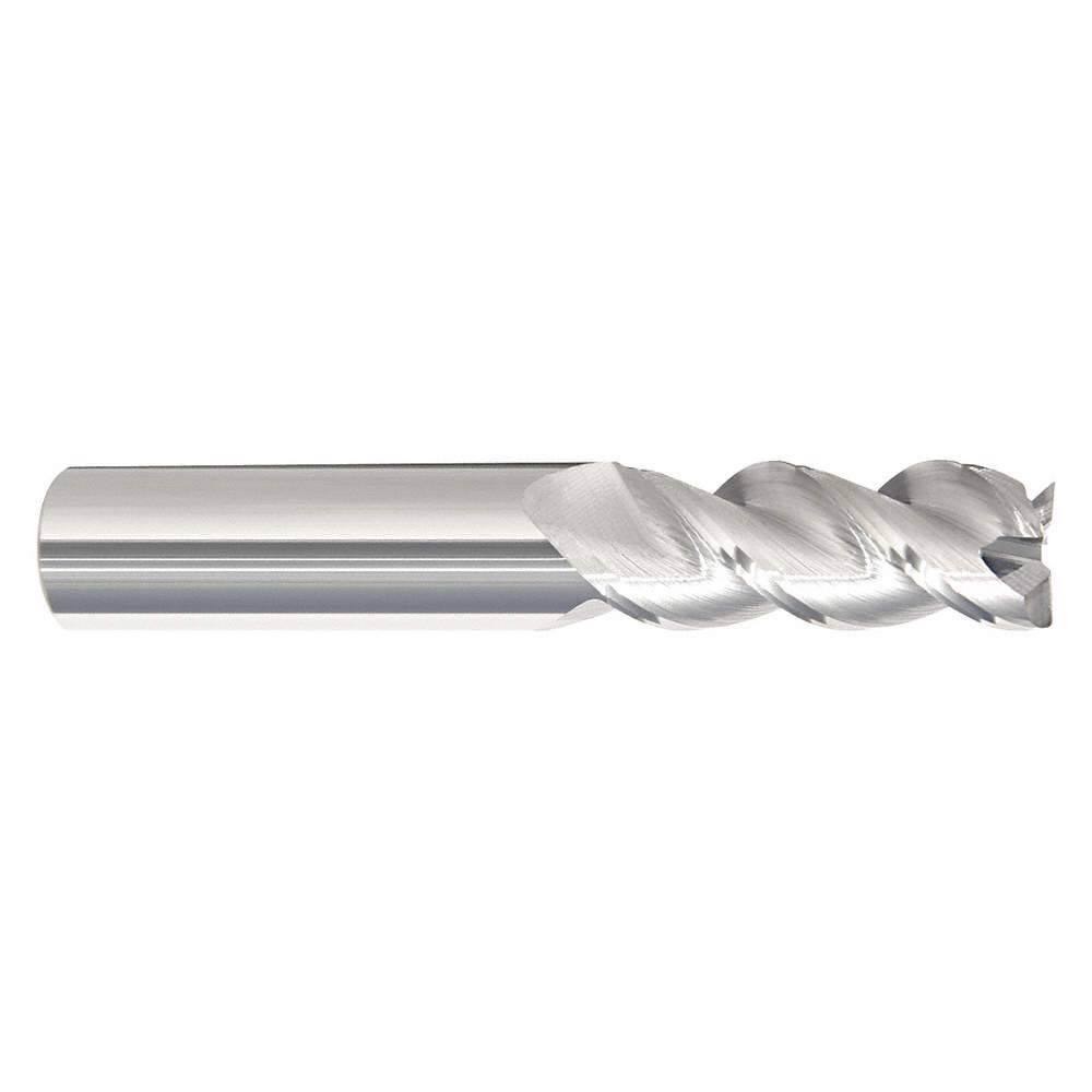 1x22 Corner Radius End Mill, 3 Flute, Solid Carbide, Uncoated W359