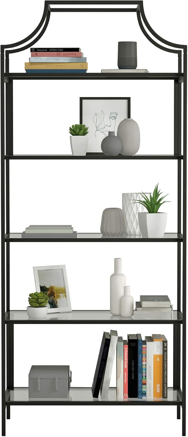 Black Finish Bookcase J6657