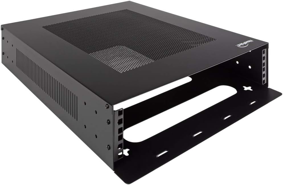 Black 2U Vertical Wall Mountable Server Rack U5550