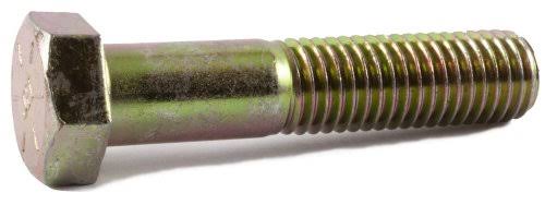 1/2-20 x 1 Grade 8 Hex Cap Screw Yellow Zinc Plated (400) W6095