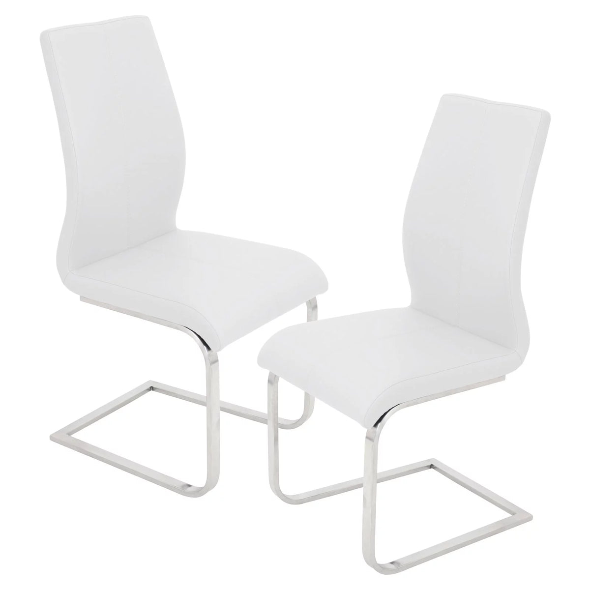 Set Of 2 White Dining Chair N75072