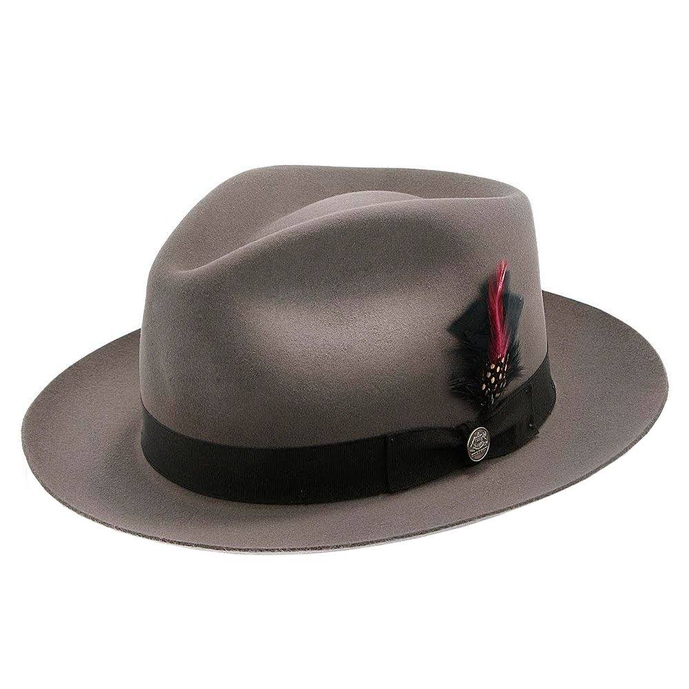 Caribou Fur Felt Fedora Hat Size 6 7/8 A332879