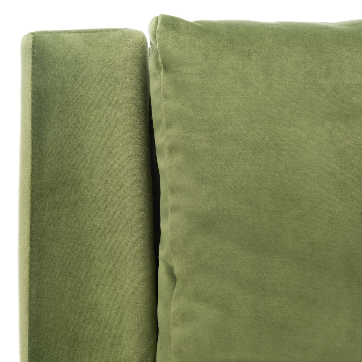 Olive Velvet Arm Chair Y2092