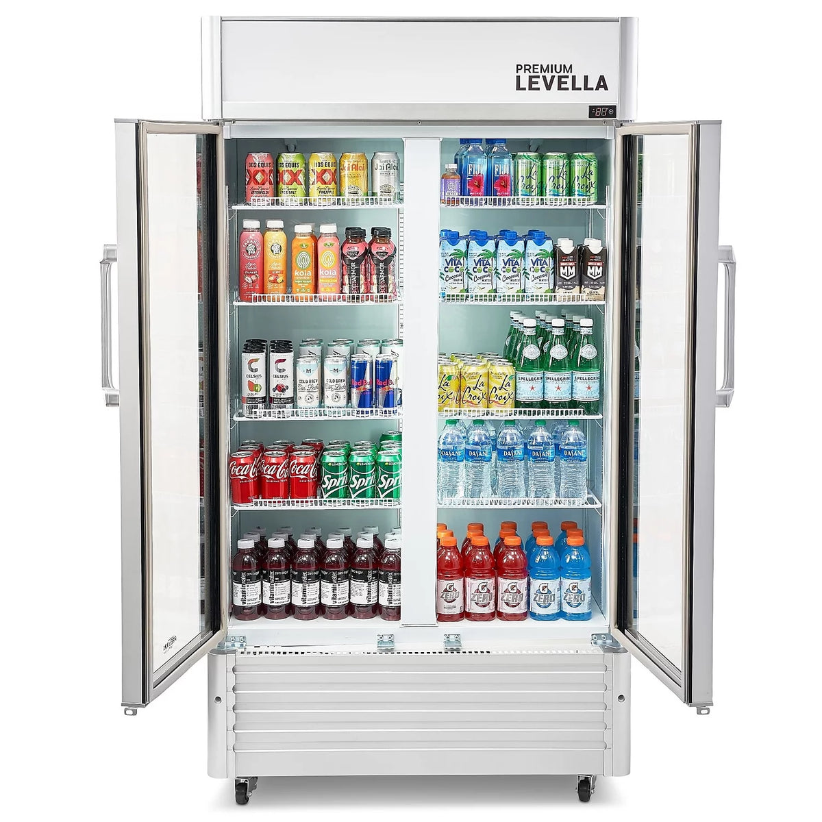 16 Cubic Foot 2-Glass Door Display Refrigerator L670