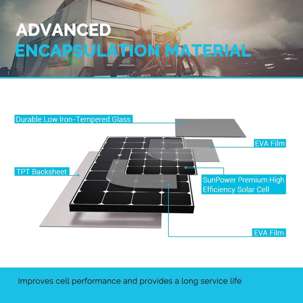 100 Watt 12 Volt Monocrystalline Solar Panel X8061
