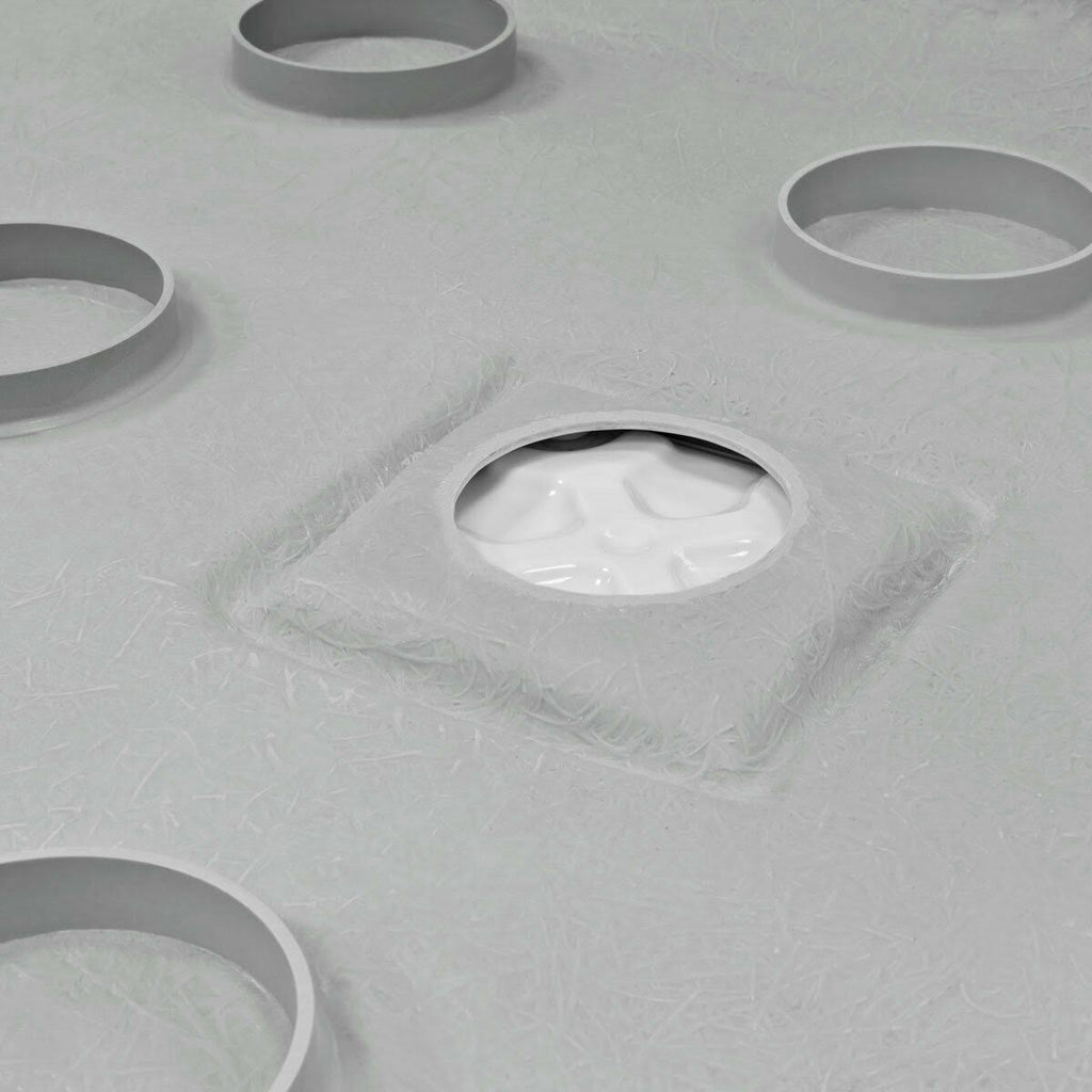 60 x 36 Right Double Threshold Shower Pan Base V6551