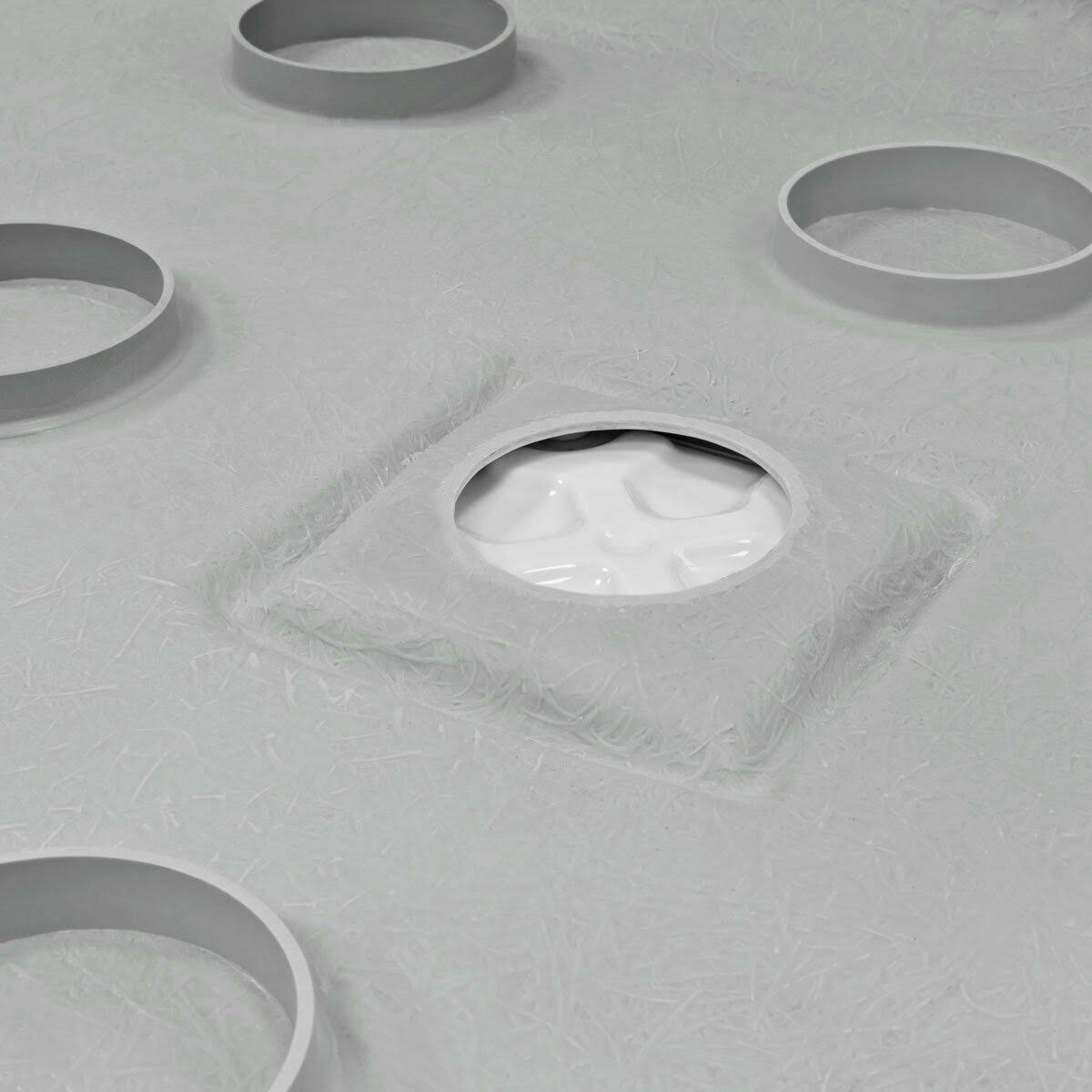 60 x 36 Right Double Threshold Shower Pan Base V6551