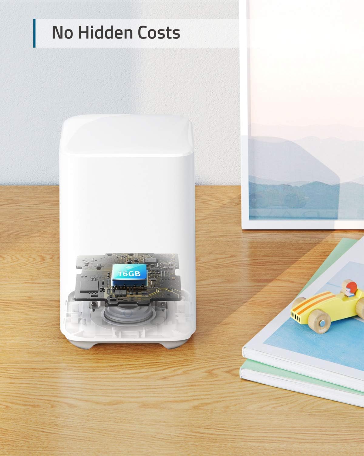 Wireless Home Security System with 2K Resolution and Night Vision D163
