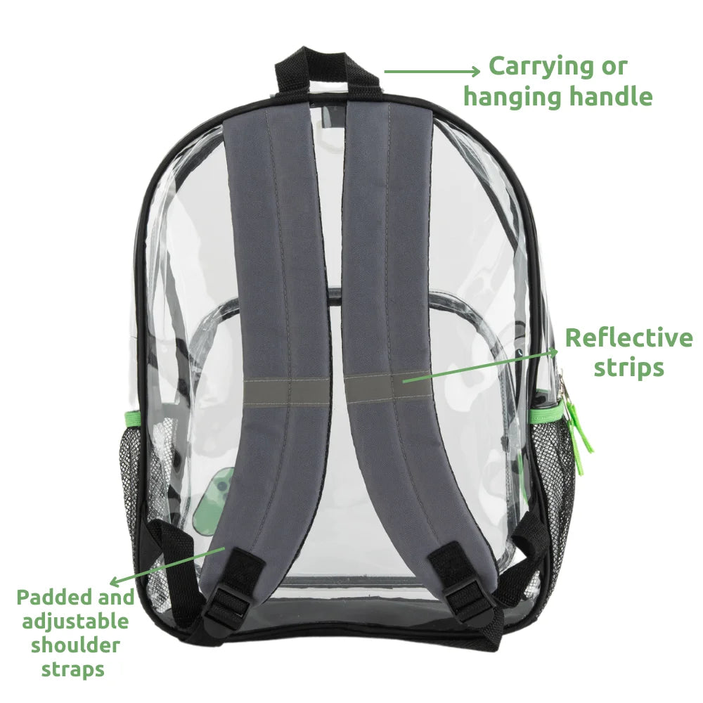 Boys Clear Backpack with Pencil Pouch 16 Inch A442558