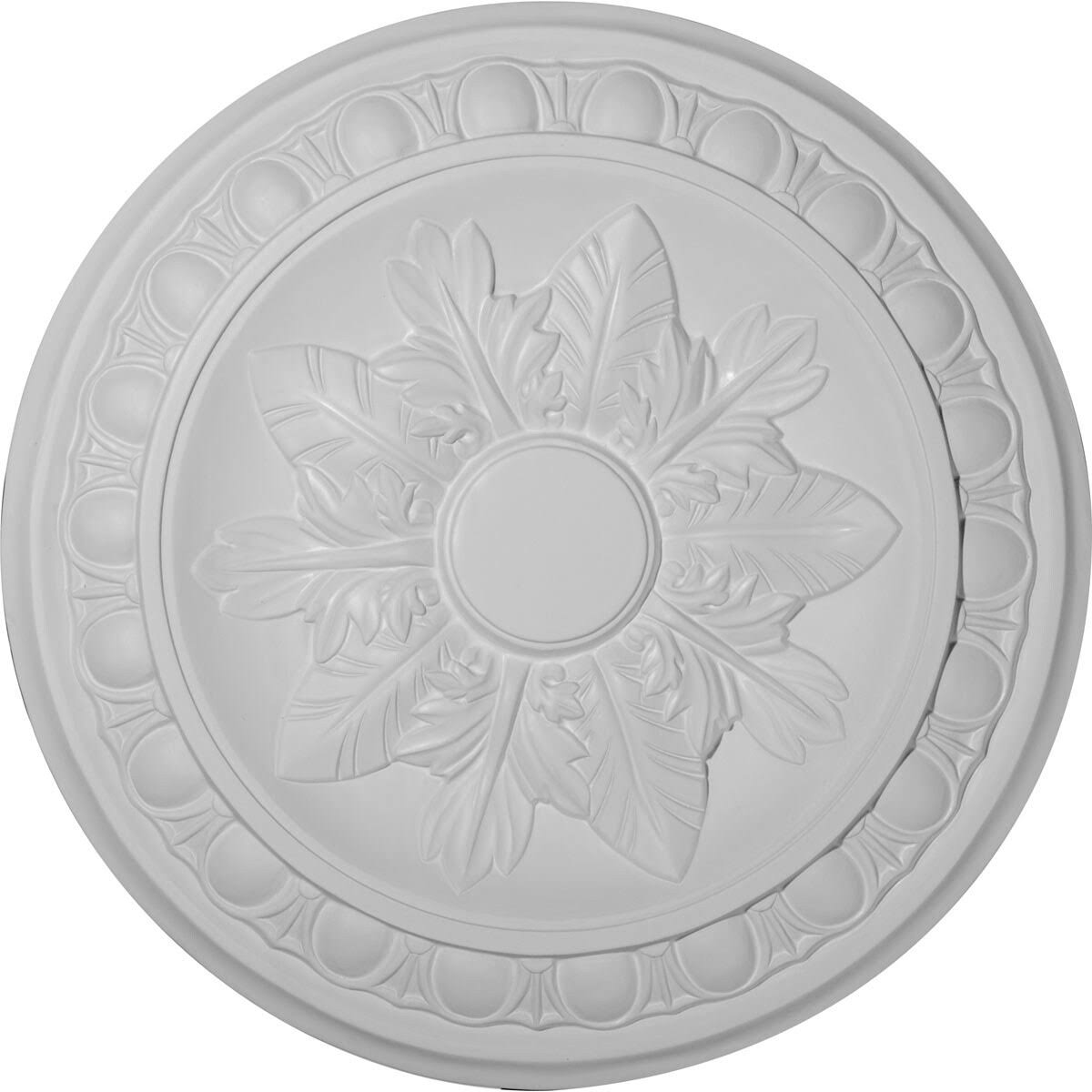 17 3/4x22OD x 1 1/8x22P Ceiling Medallion, Hand-Painted Steel Gray L714
