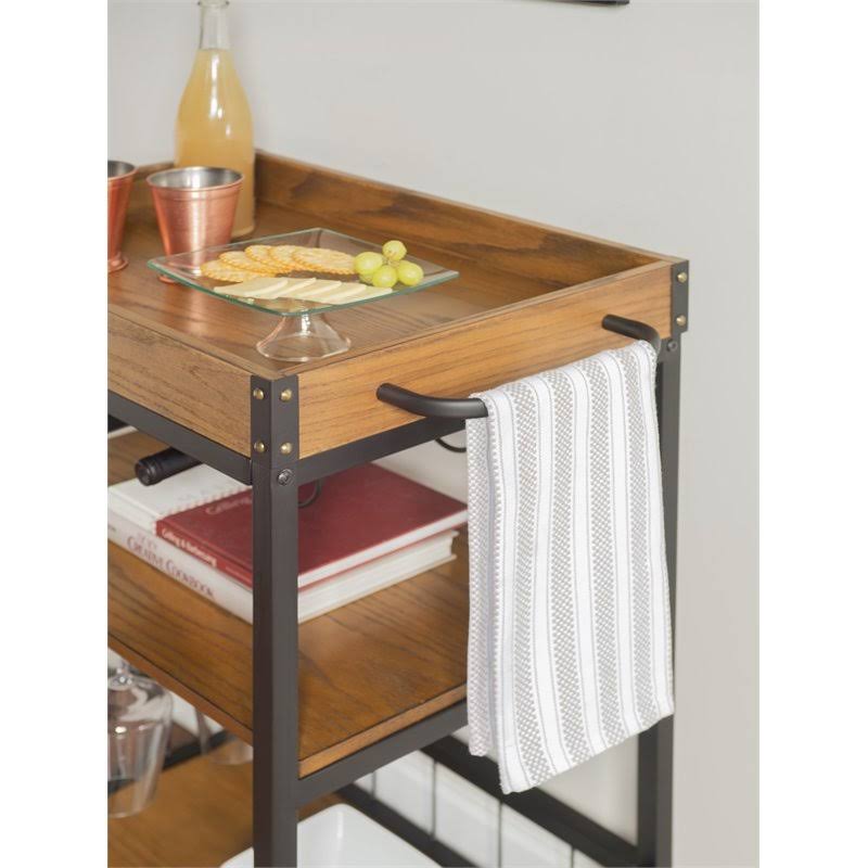 Black Kitchen Cart M9070