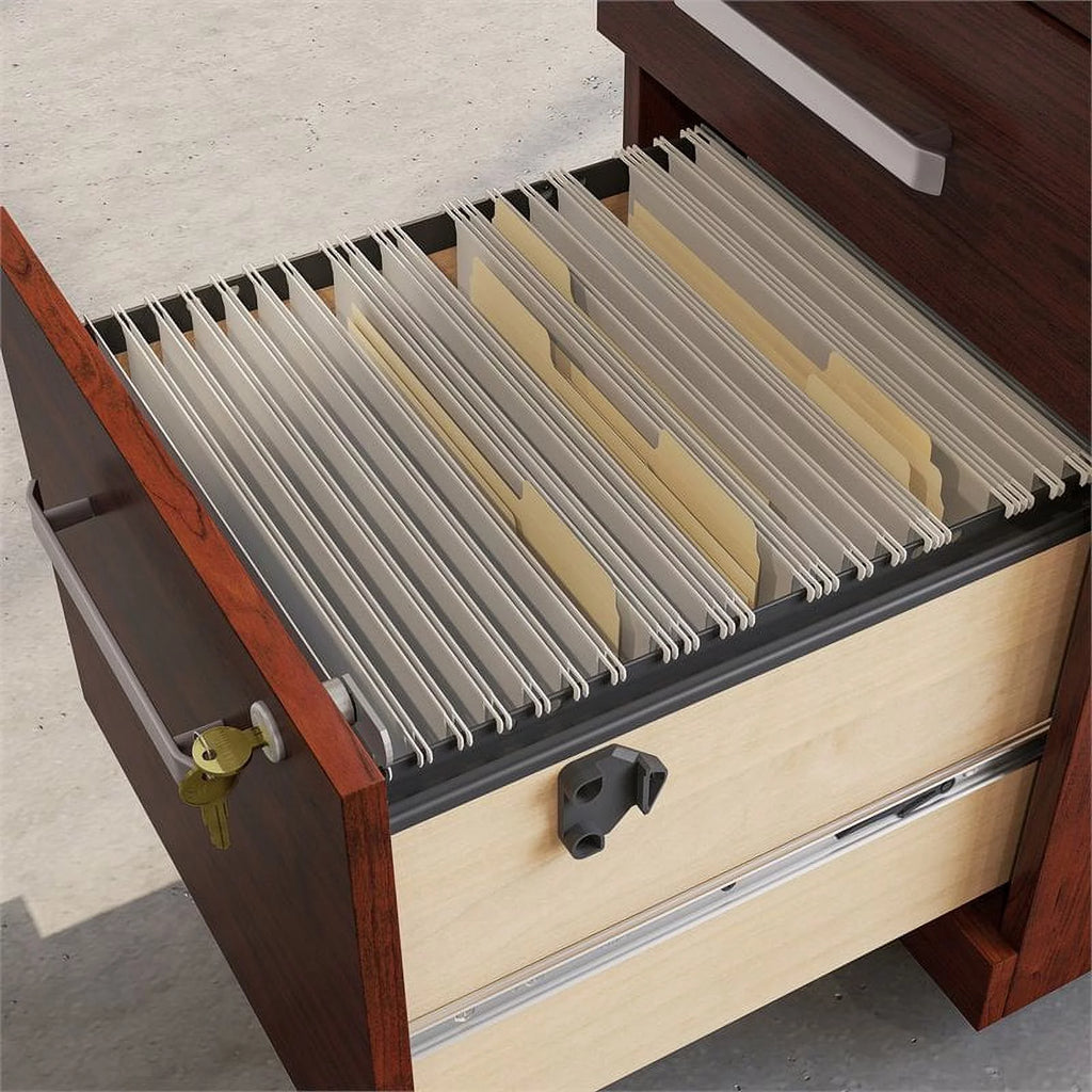 Engineered Wood 3-Drawer Mobile Filing Cabinet F593