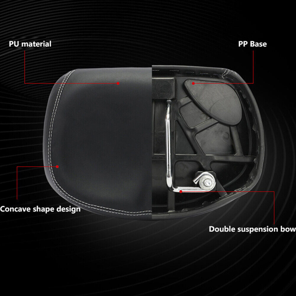 Black Sport Extra Wide Bicycle Seat Cushion I178251