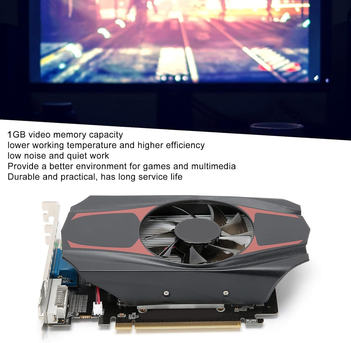1GB DDR5 PCI Express 3.0 Gaming Graphics Card U2960