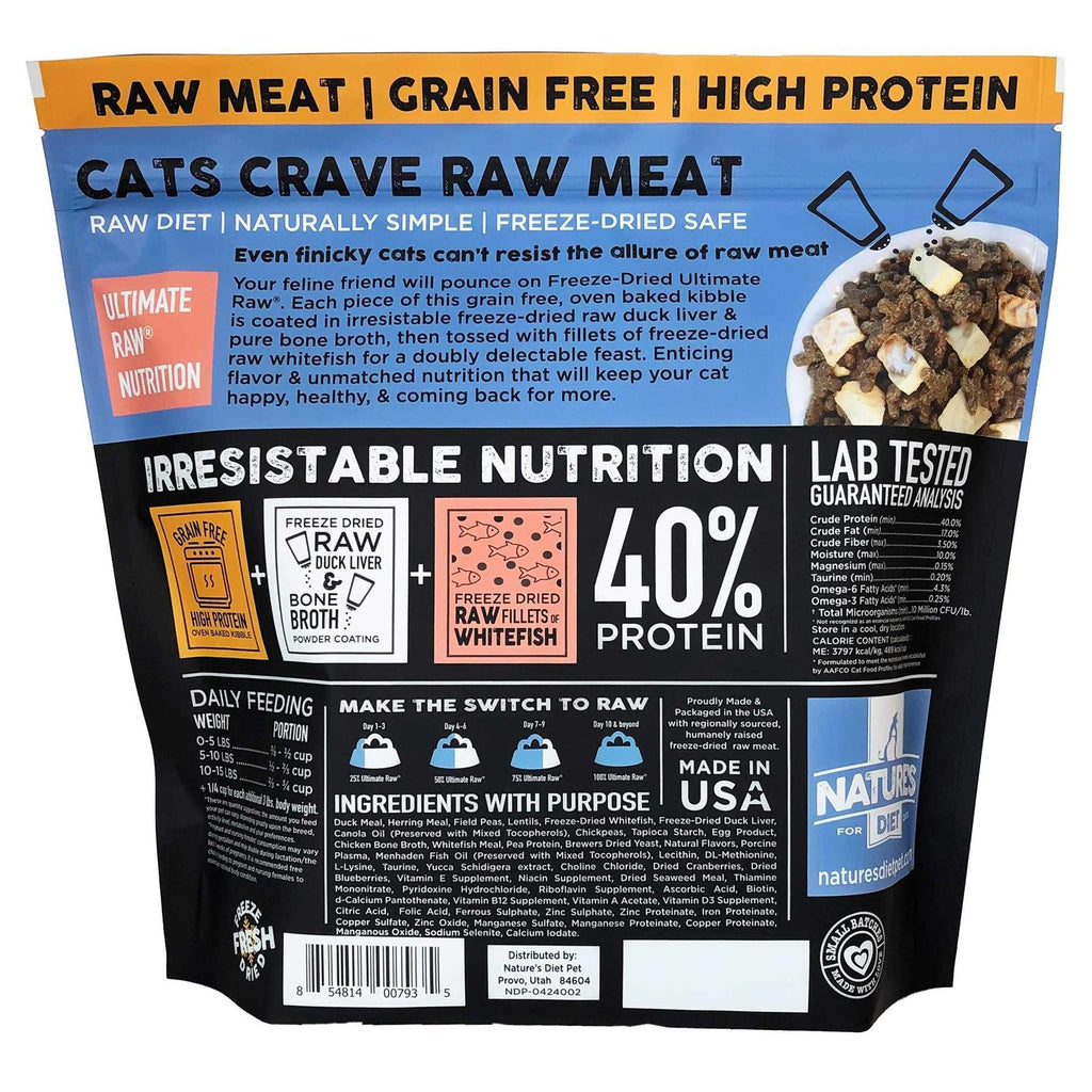 Raw Cat Kibble with Freeze-Dried Whitefish M91205