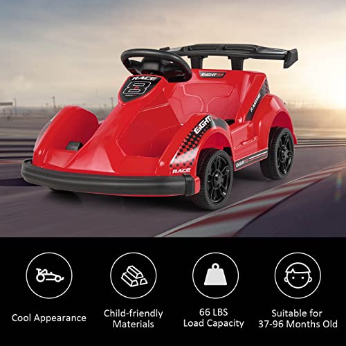 Black 6V Electric Kids Ride-on Go Kart with Remote Control X99499