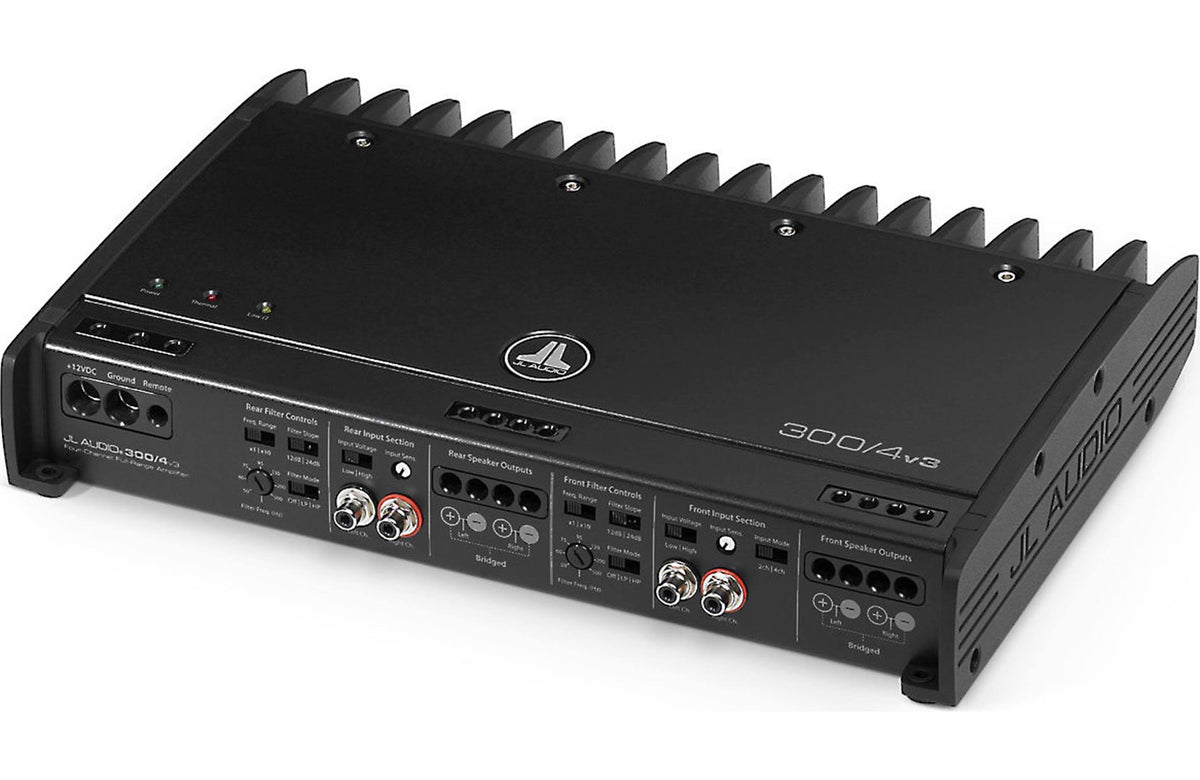 300/4v3 Class AB 4-Channel Car Amplifier J869