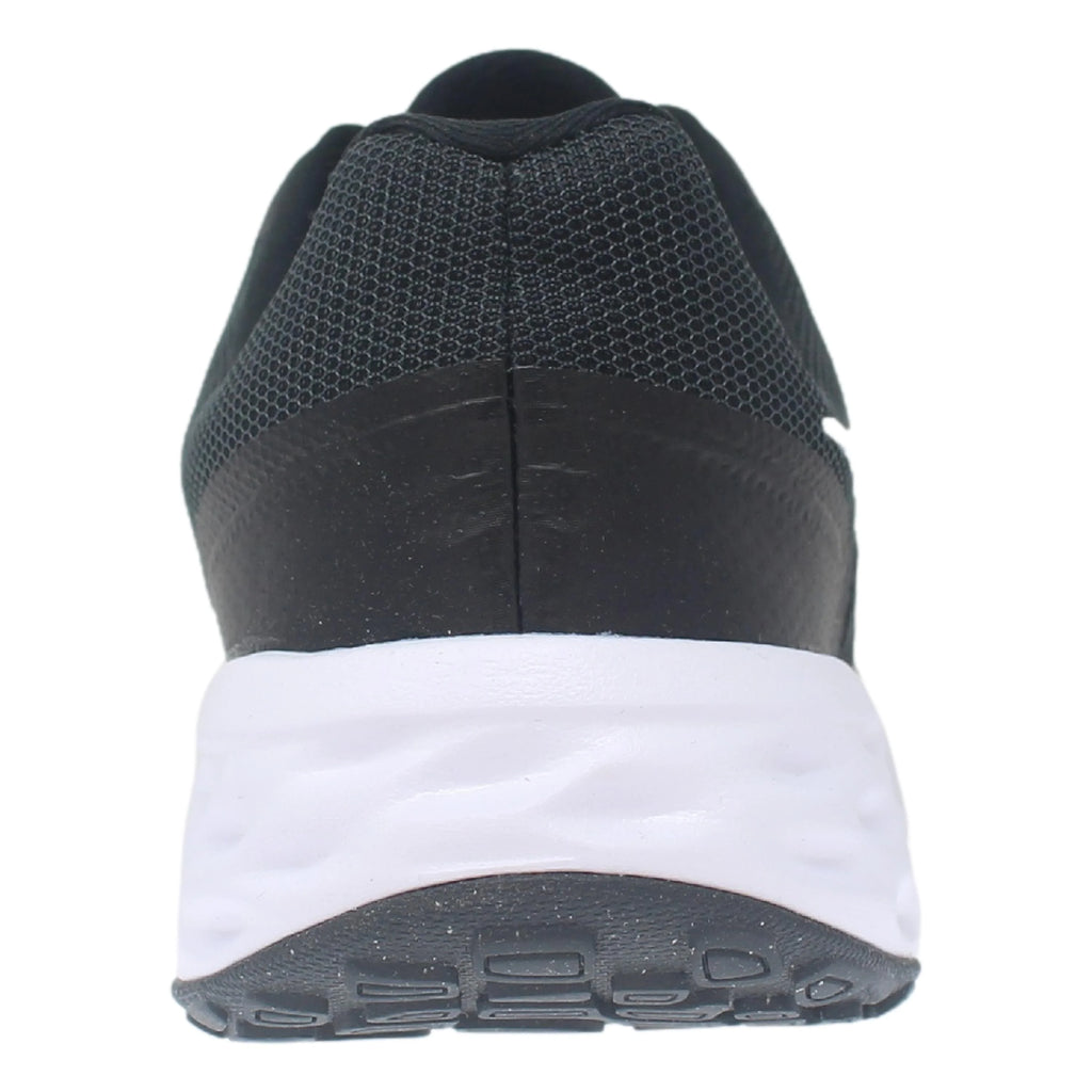 Black/White-Dark Smoke Grey Running Shoes U385