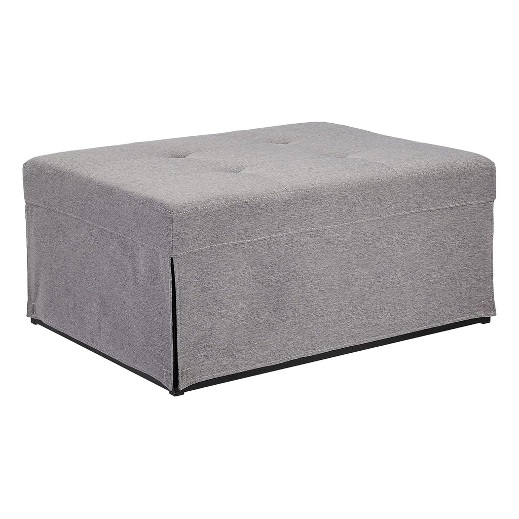 Grey Folding Ottoman Sleeper Sofa Bed F256