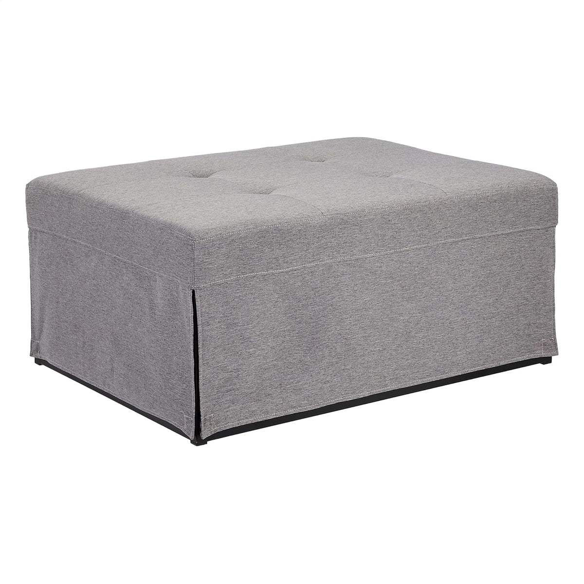 Grey Folding Ottoman Sleeper Sofa Bed F256