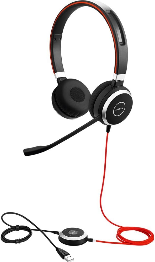 Jabra Evolve 40 Professional Wired Headset, Stereo, 3.5mm Jack/USB Connection P44935
