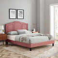 King Platform Bed in Dusty Rose R255