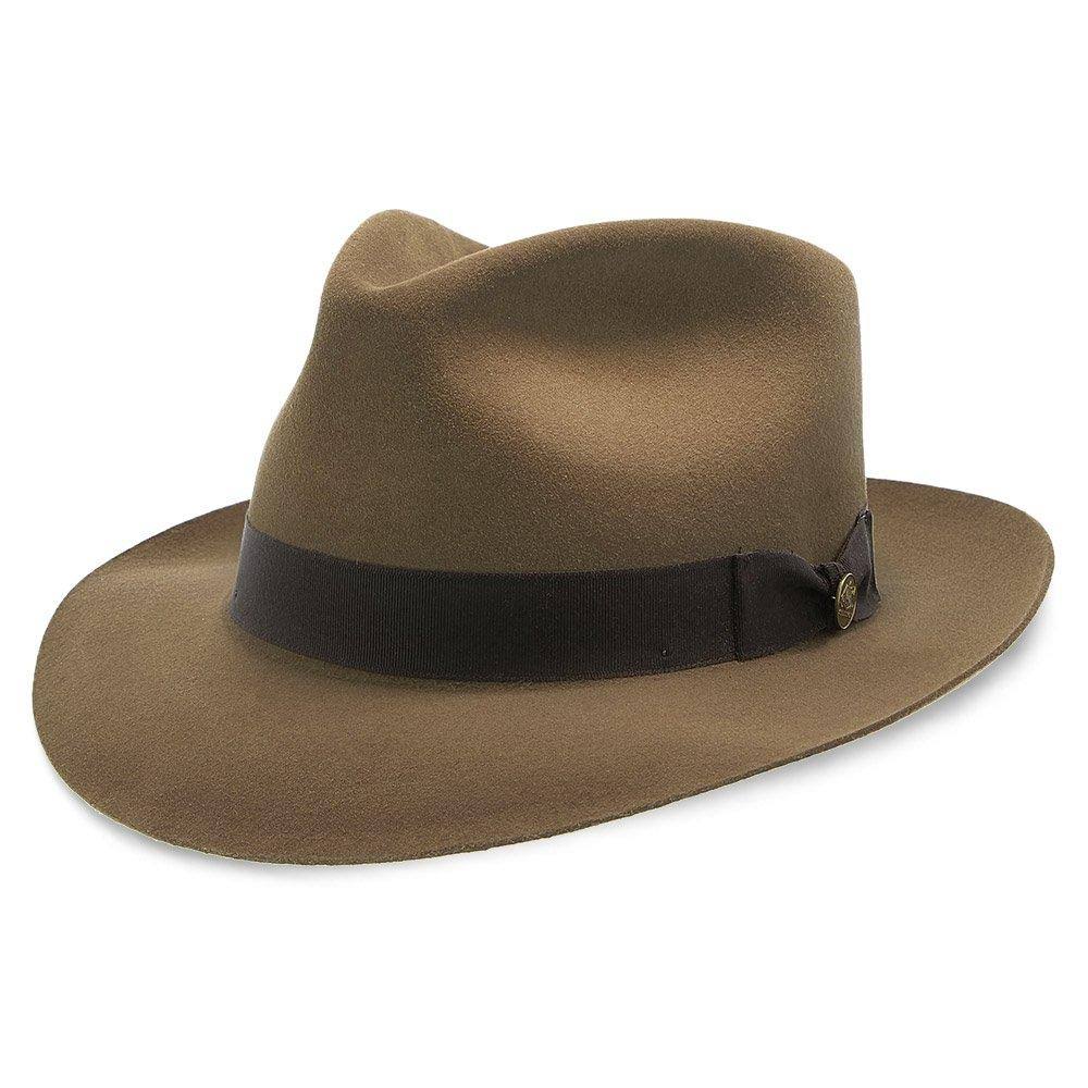Caribou Fur Felt Fedora Hat Size 6 7/8 A332879