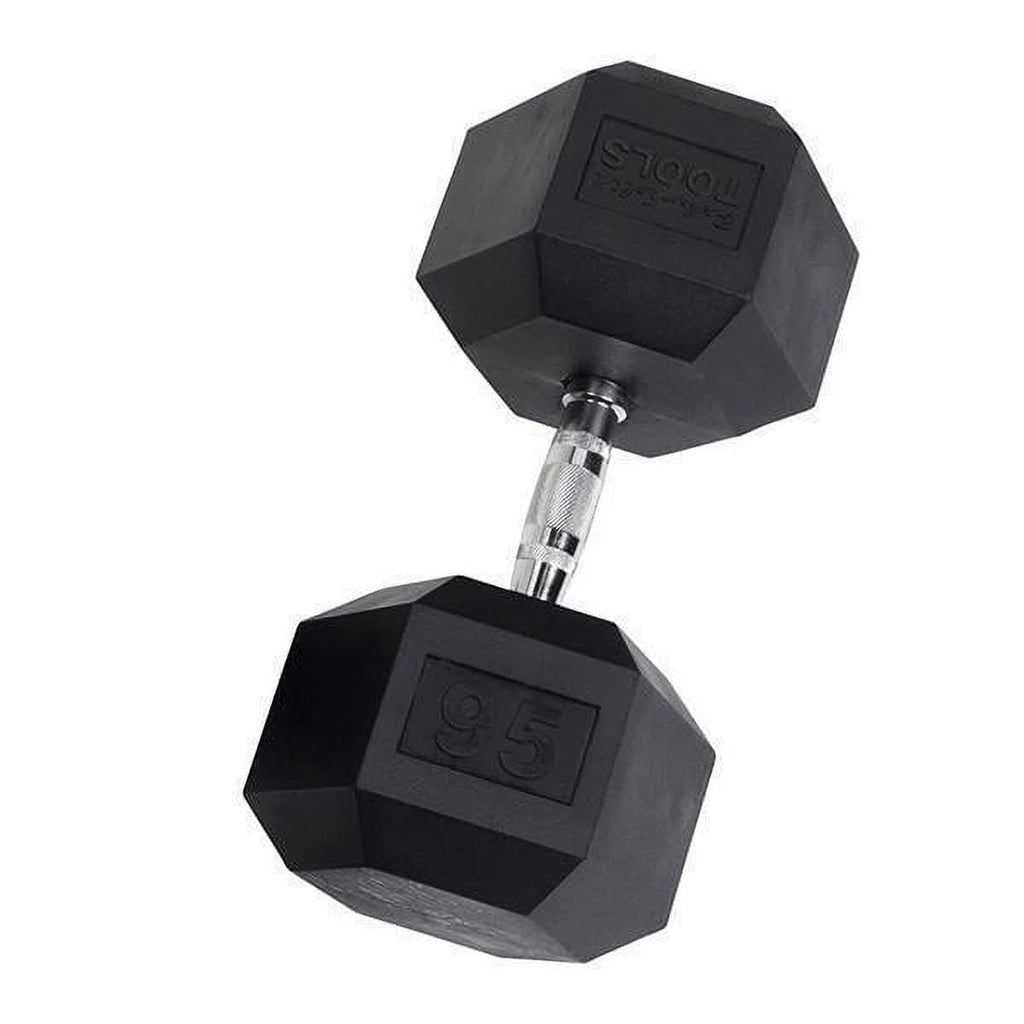 Rubber Coated Hex Dumbbells 35 lb U88174