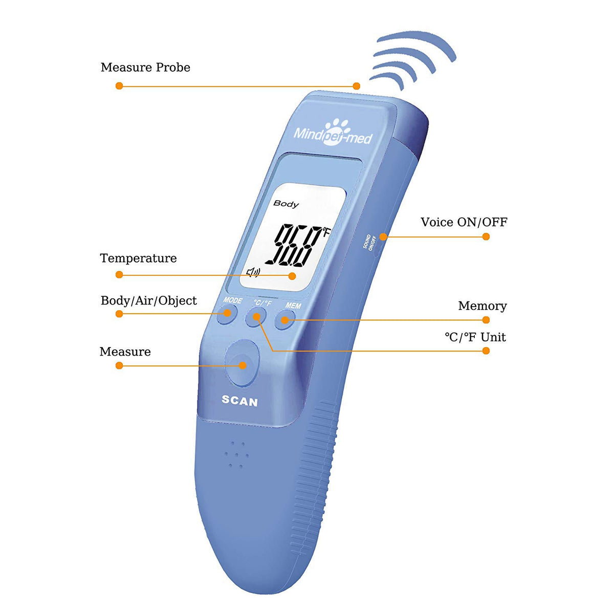 Fast Clinical Pet Thermometer Pack of 2 N35558