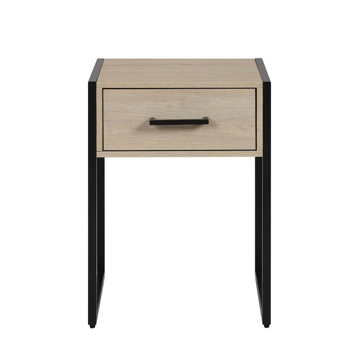 Beige Oak 1 Drawer Nightstand R693