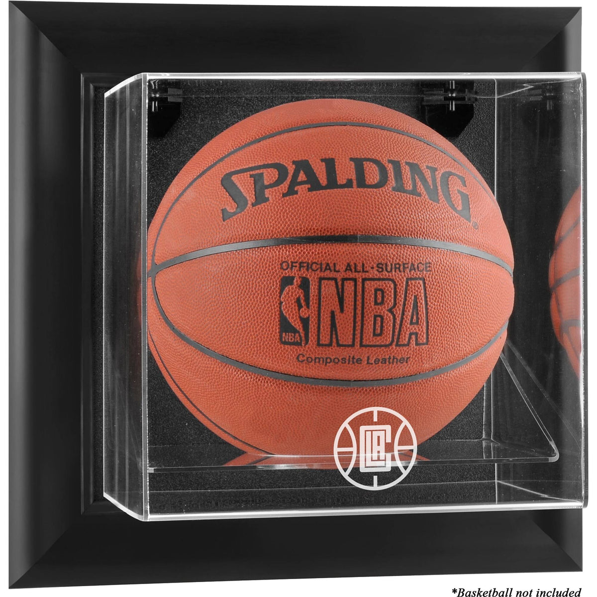 Black Framed Wall Mount Basketball Display Case J726