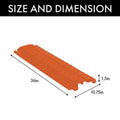 Orange Polyurethane 2-Channel Cable Protector K199718