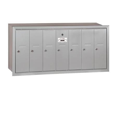 Green Recessed Mounted Vertical Mailbox Z6350