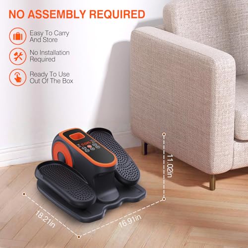 Under Desk Elliptical Machine with 12 Adjustable Speeds F77767