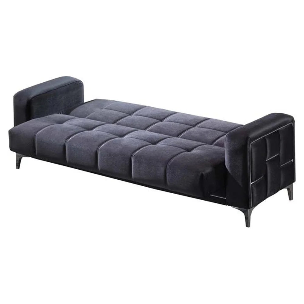 Anthracite Convertible Sleeper Loveseat K704