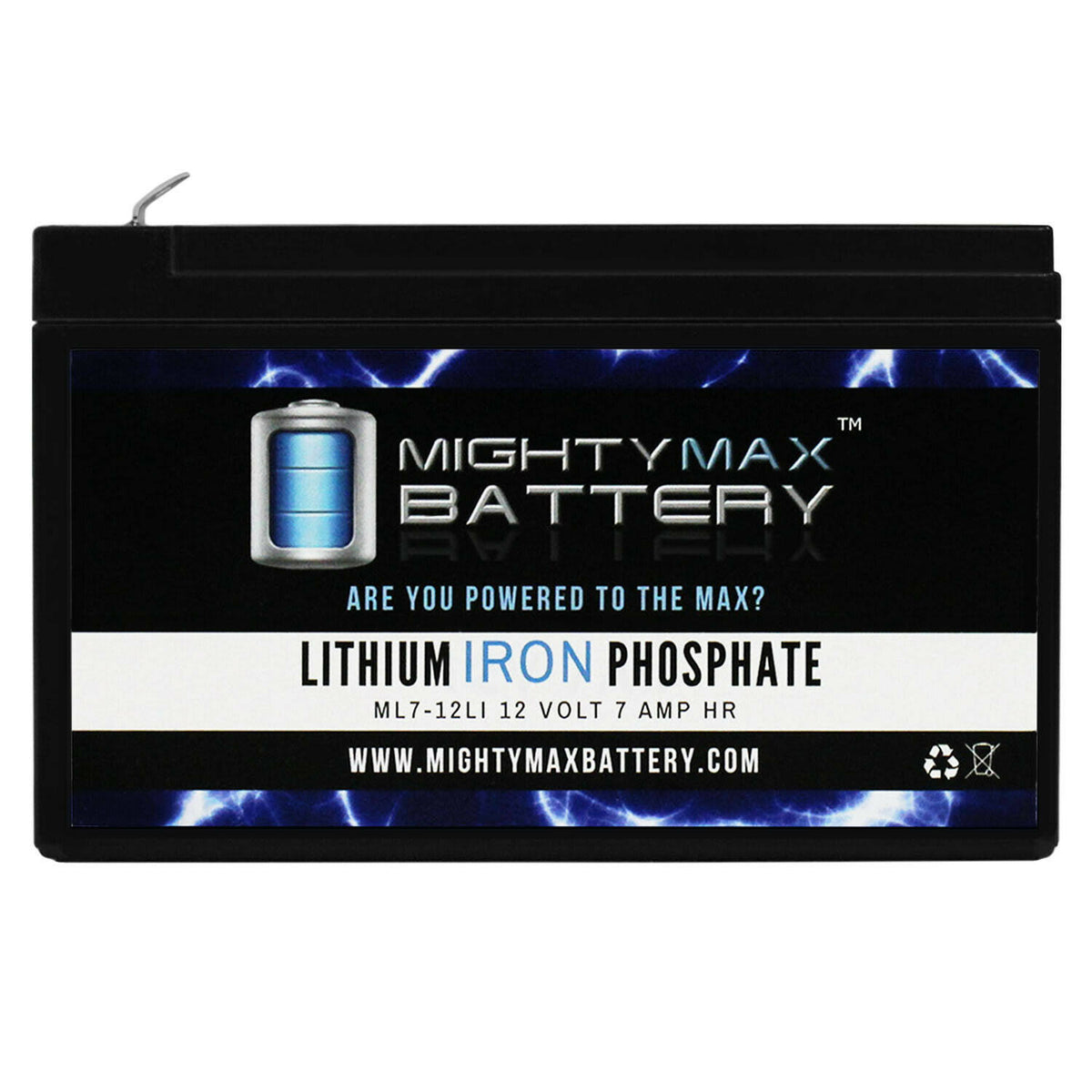 12V 7Ah Lithium Replacement Battery T3830