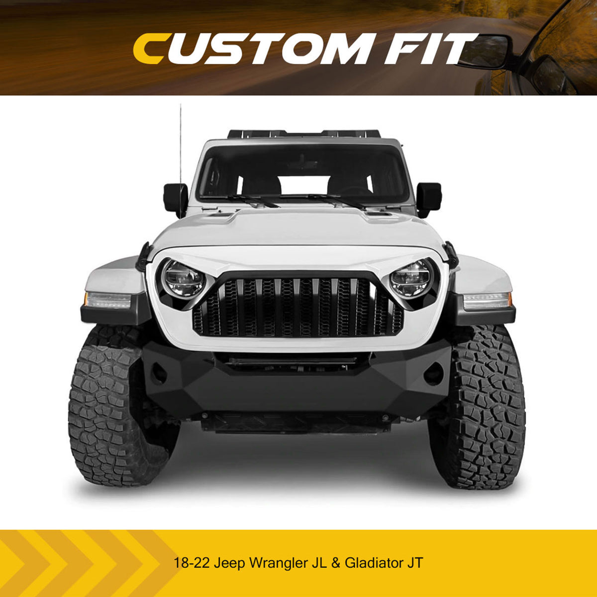 Front Grille for Jeep Wrangler JL & Gladiator JT U347
