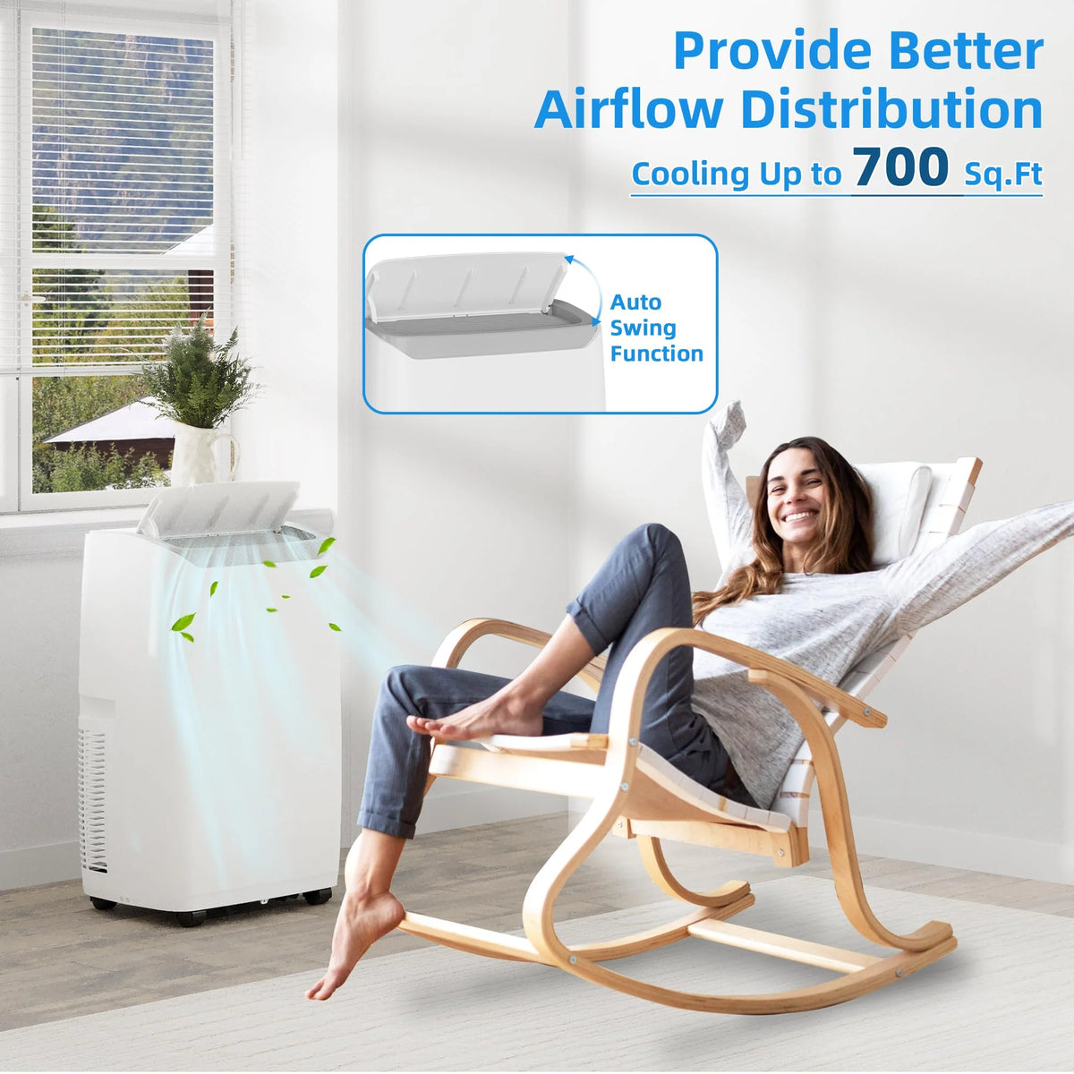 14,000 BTU 3-in-1 Portable Air Conditioner with Remote Control B261886