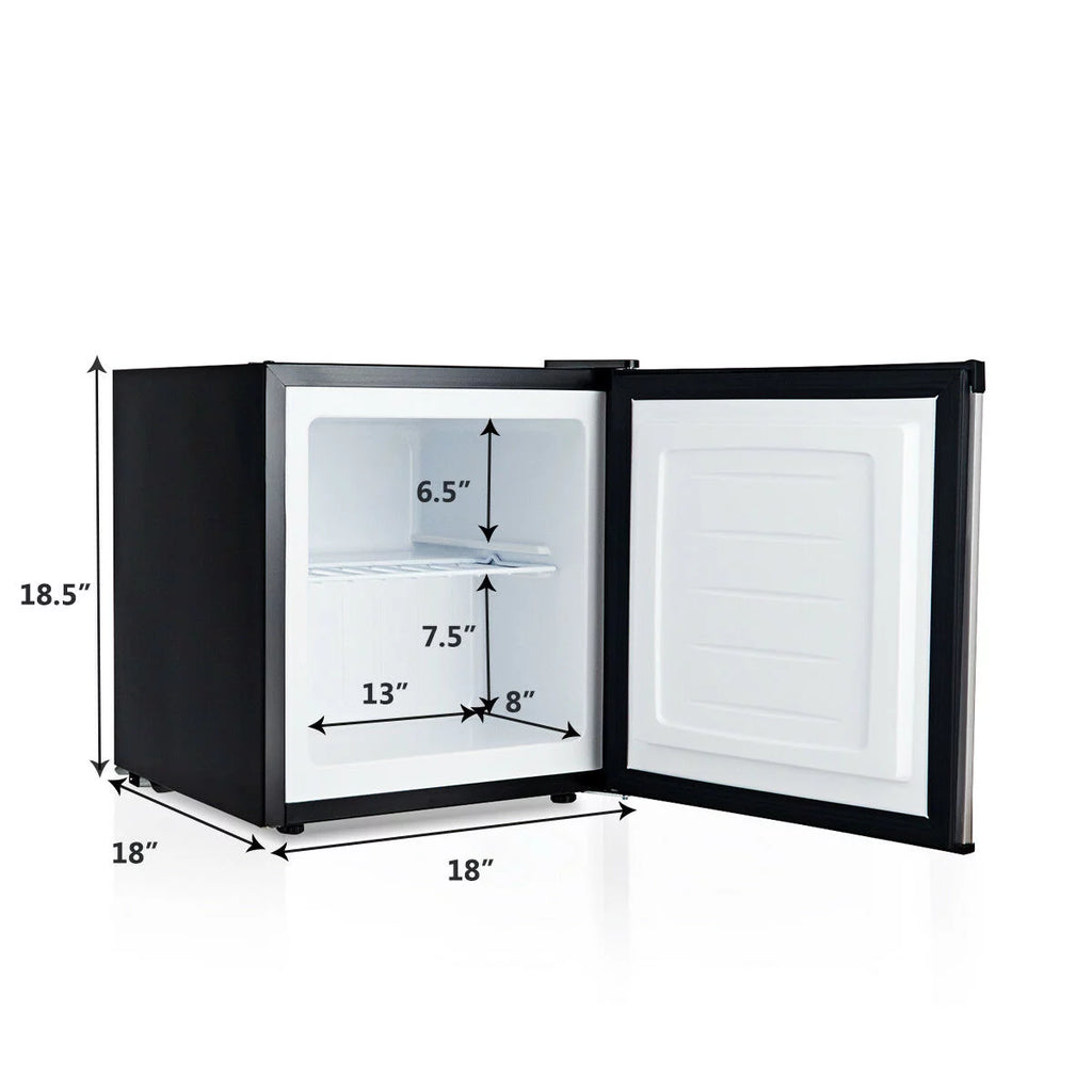 1.1 cu.ft. Compact Single Door Upright Freezer Stainless Steel U2431