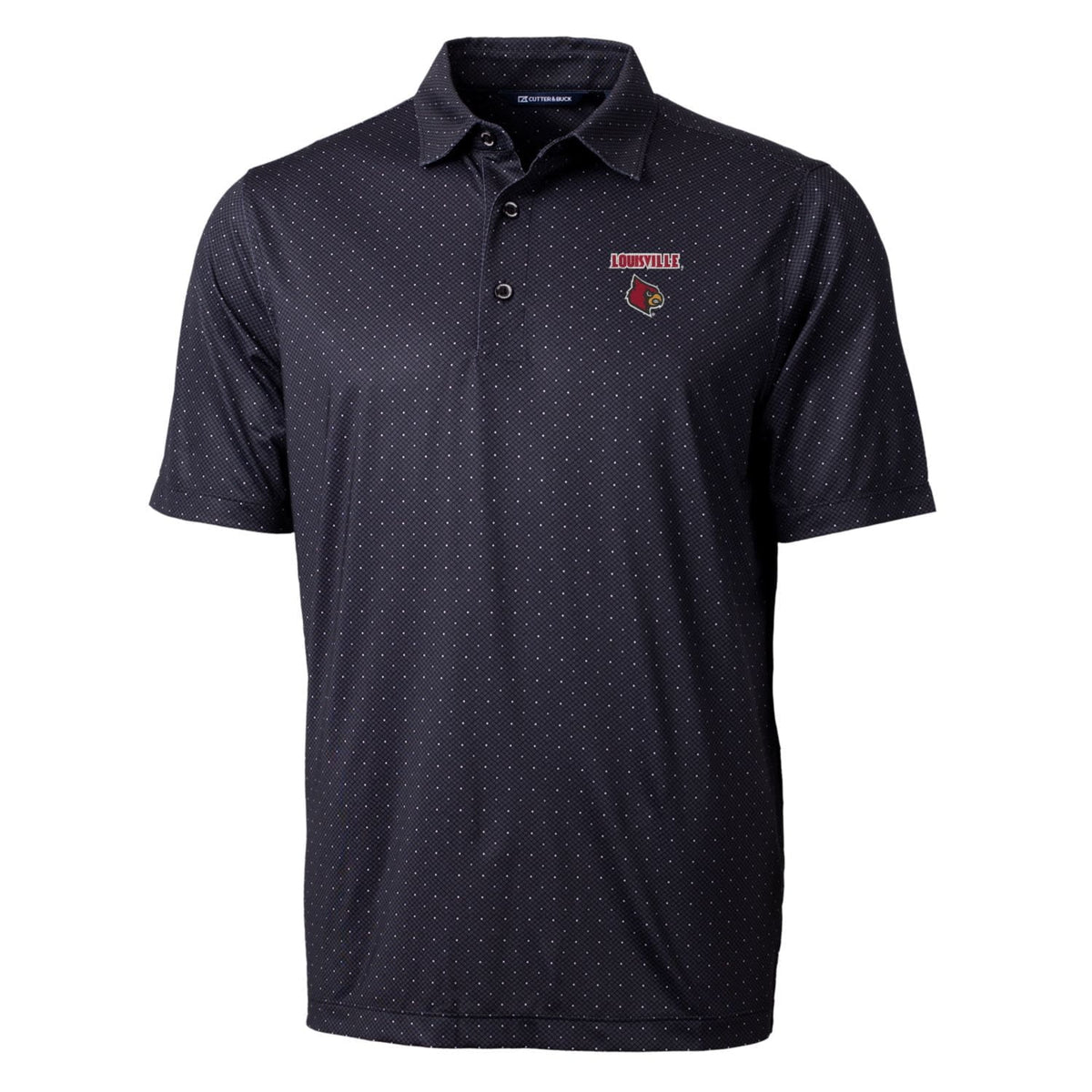Men's Black Stretch Polo W9096