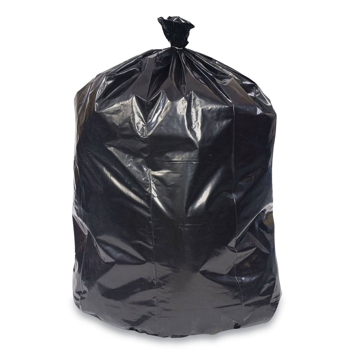 Black 45 Gal 1.5 Mil Can Liners 50/Carton Q3044