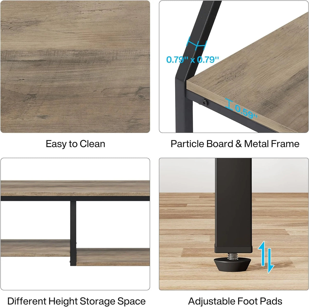 70.8 inch Narrow Console Table with Storage Shelves C941956