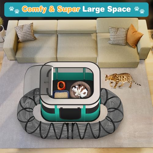 Outdoor Cat Enclosure with Tunnel K511075
