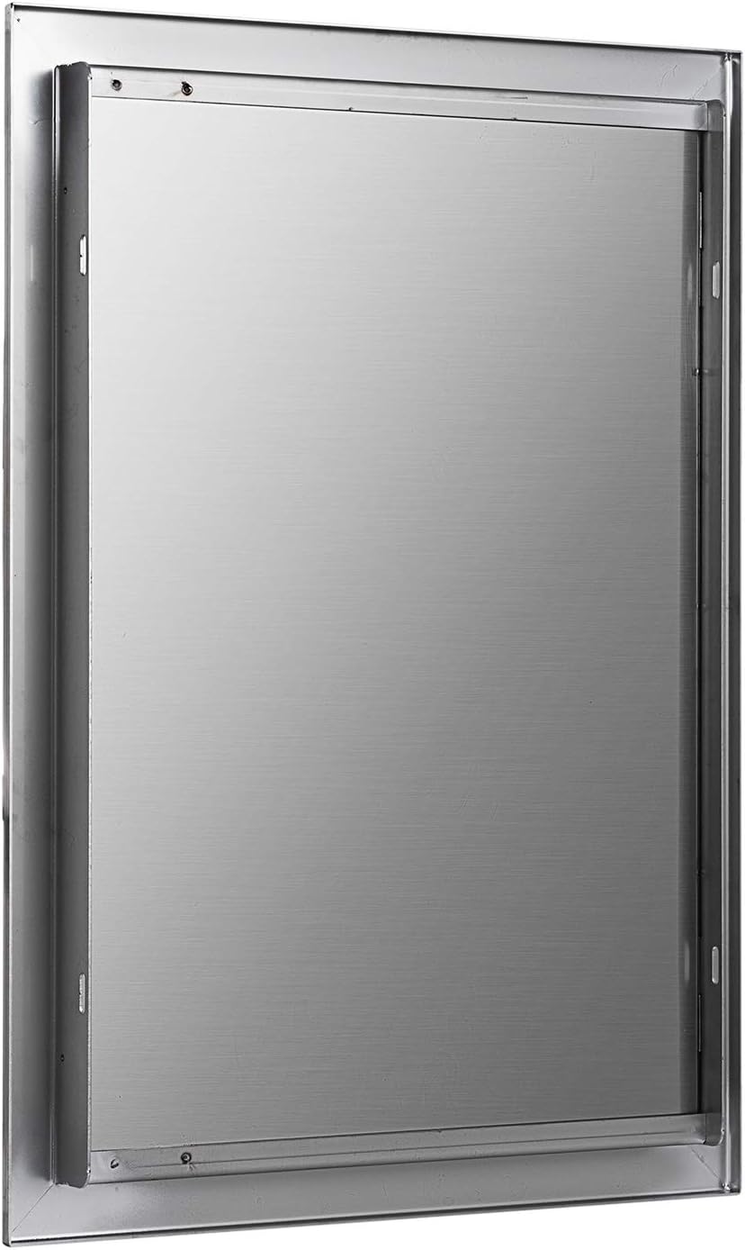 17 x 24 Inch Brushed Stainless Steel Outdoor Kitchen BBQ Access Door M137